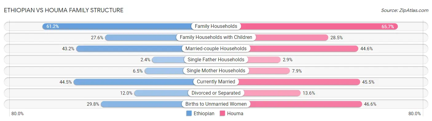 Ethiopian vs Houma Family Structure