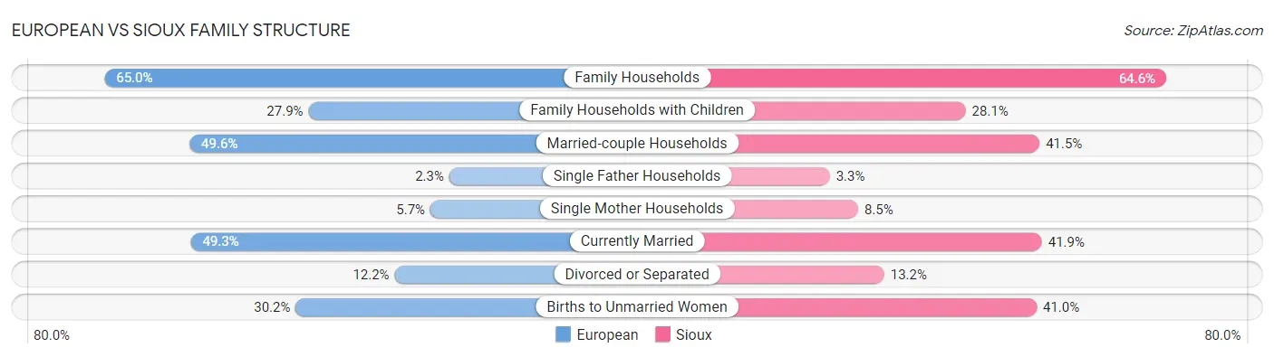 European vs Sioux Family Structure