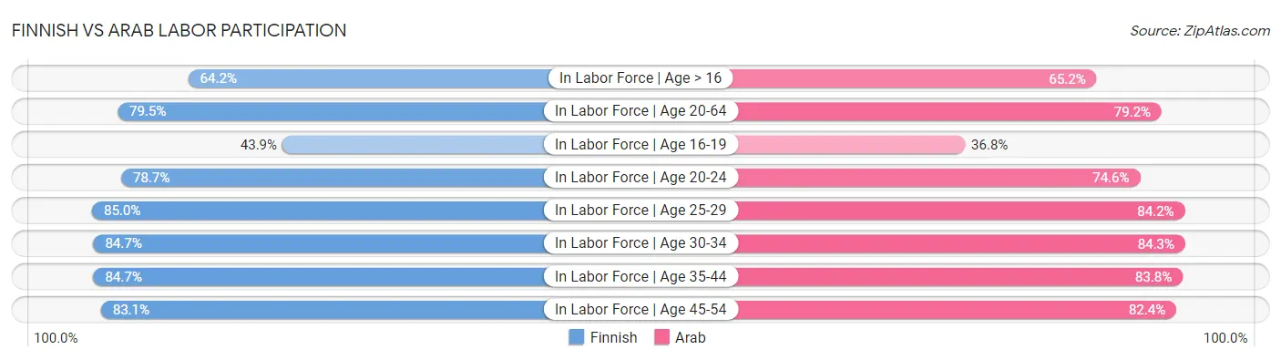 Finnish vs Arab Labor Participation