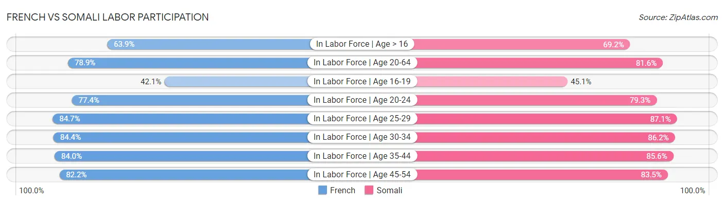 French vs Somali Labor Participation