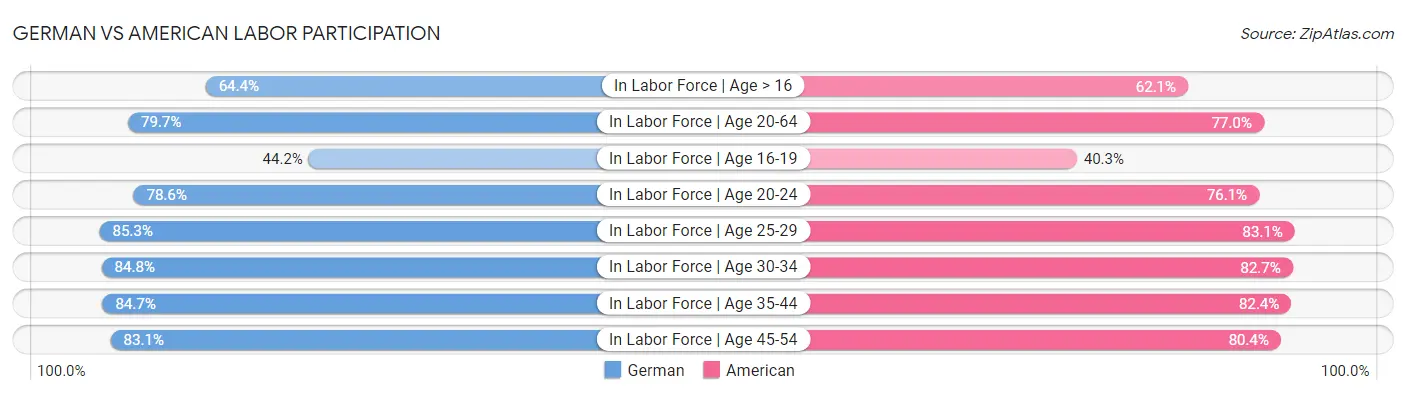 German vs American Labor Participation