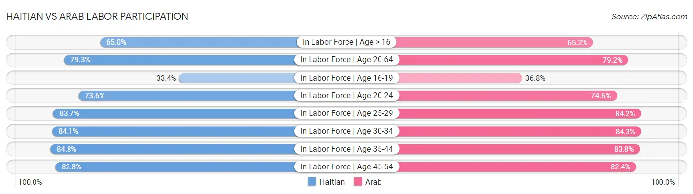 Haitian vs Arab Labor Participation