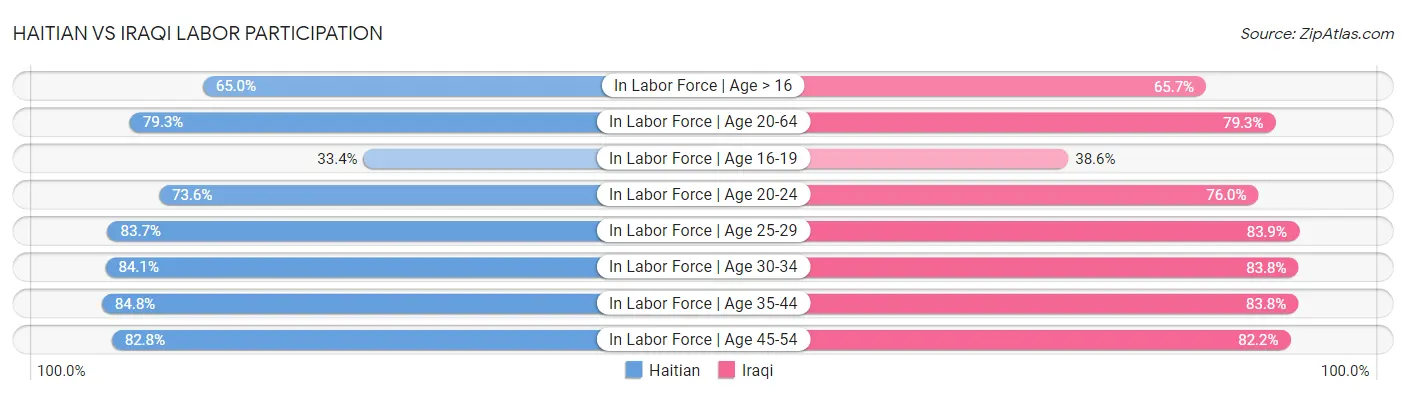 Haitian vs Iraqi Labor Participation