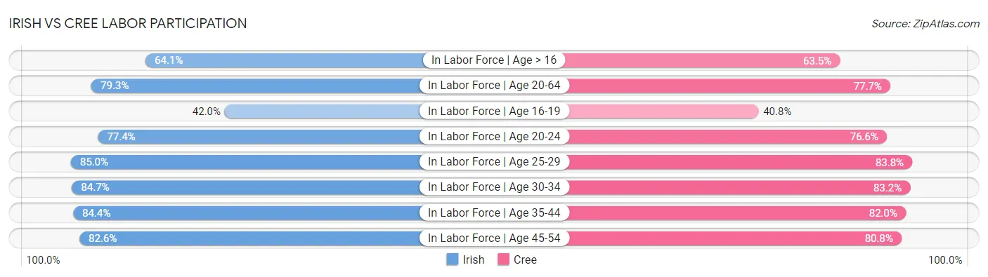Irish vs Cree Labor Participation