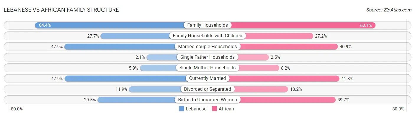Lebanese vs African Family Structure