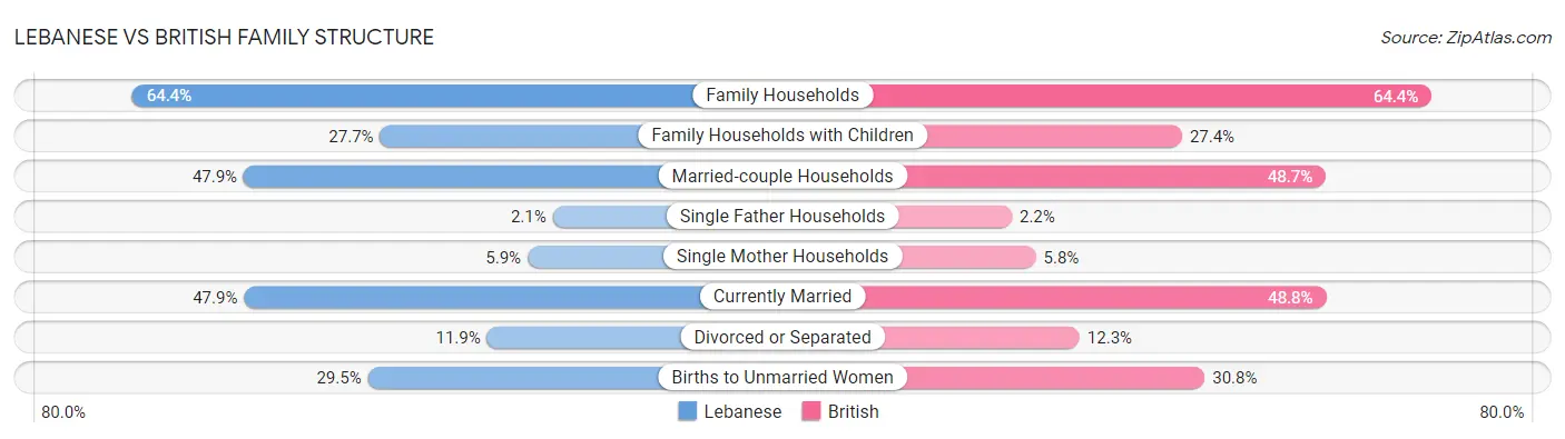 Lebanese vs British Family Structure