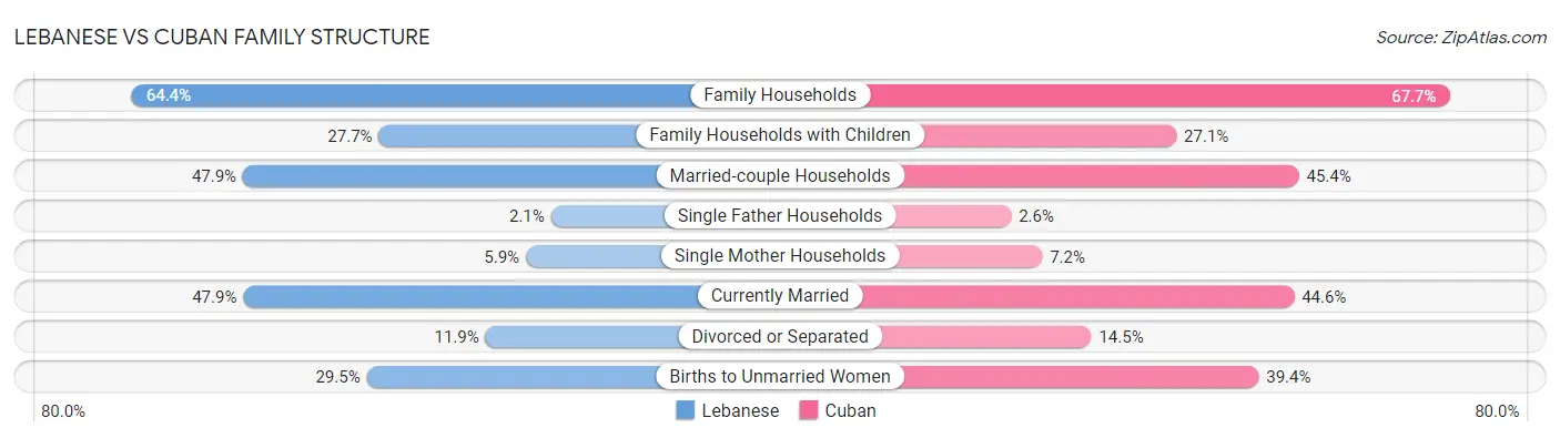 Lebanese vs Cuban Family Structure