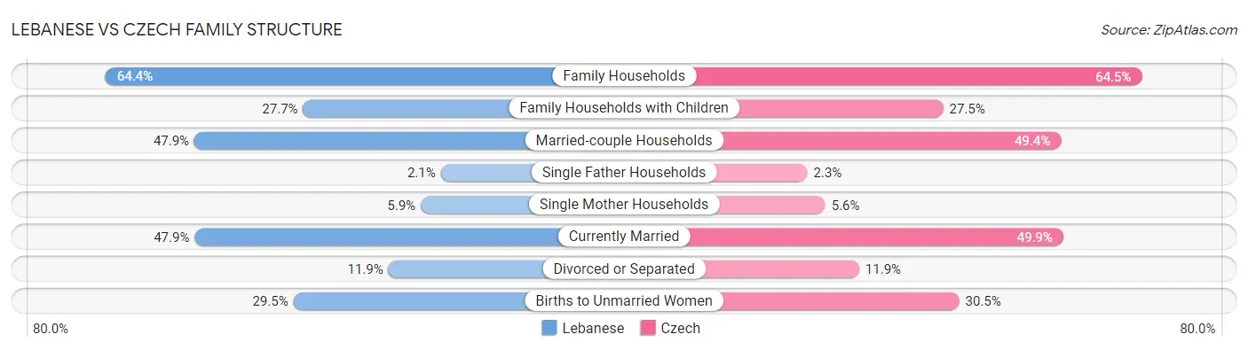 Lebanese vs Czech Family Structure