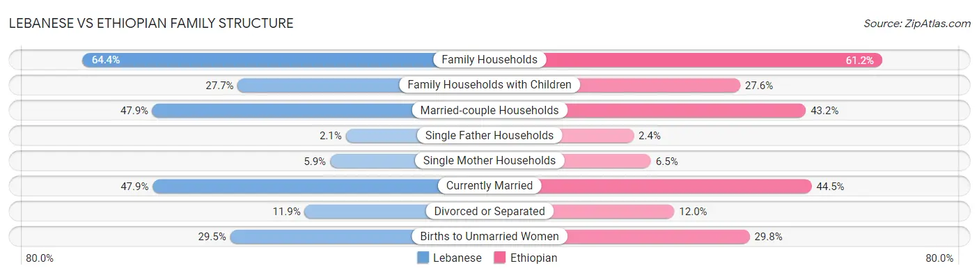 Lebanese vs Ethiopian Family Structure