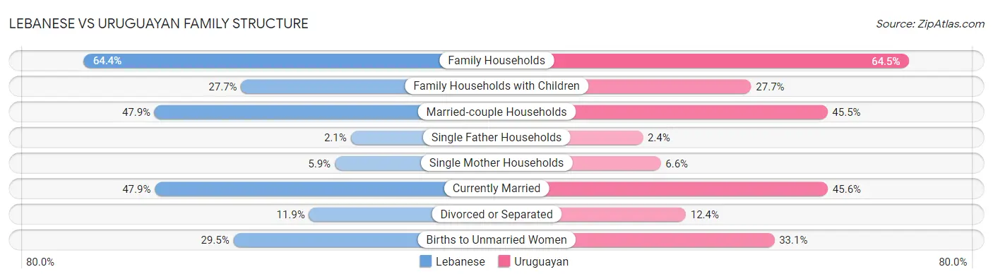 Lebanese vs Uruguayan Family Structure