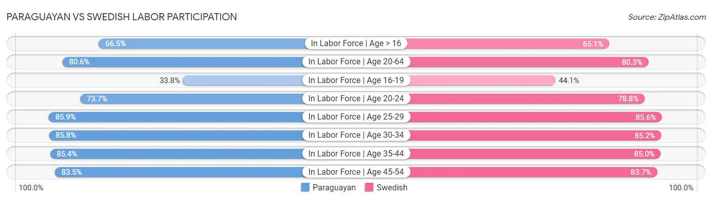 Paraguayan vs Swedish Labor Participation