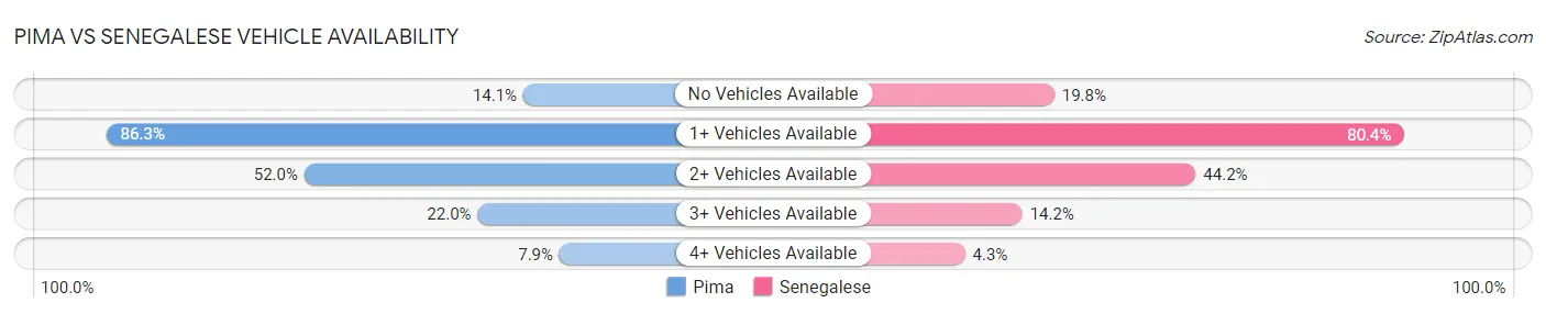 Pima vs Senegalese Vehicle Availability