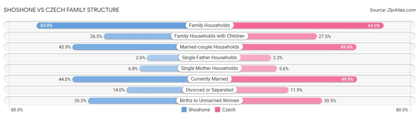 Shoshone vs Czech Family Structure