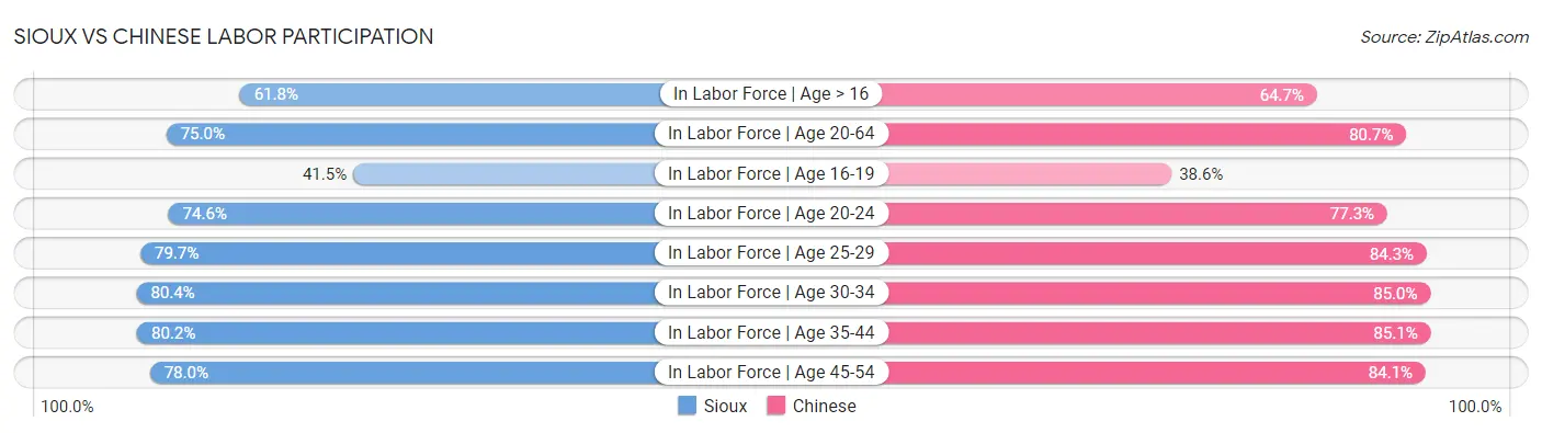 Sioux vs Chinese Labor Participation