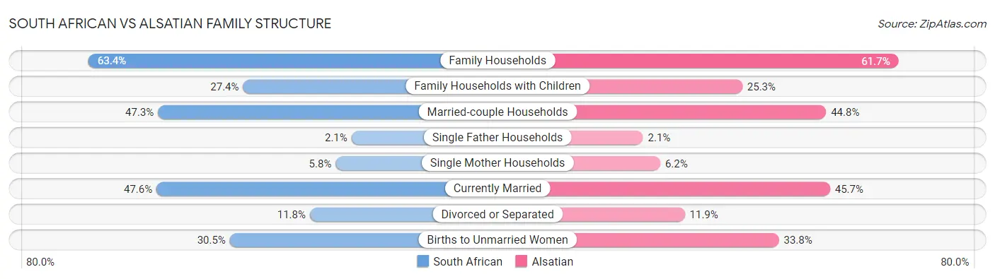 South African vs Alsatian Family Structure