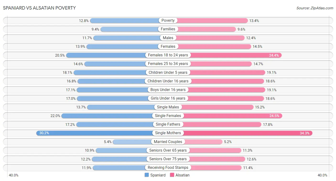 Spaniard vs Alsatian Poverty