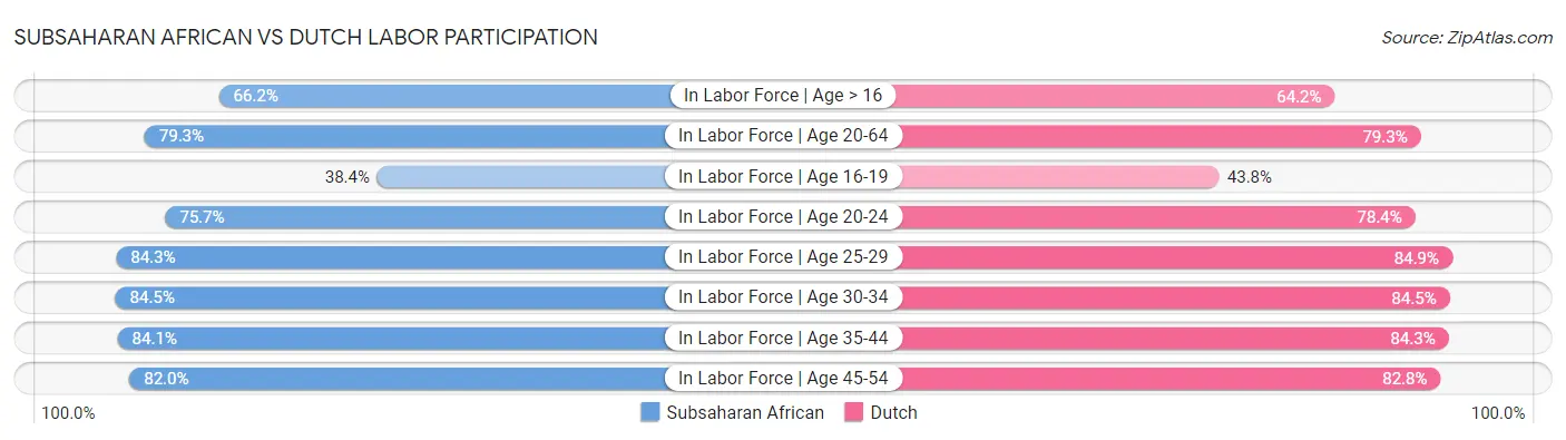Subsaharan African vs Dutch Labor Participation