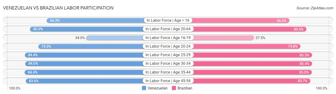 Venezuelan vs Brazilian Labor Participation