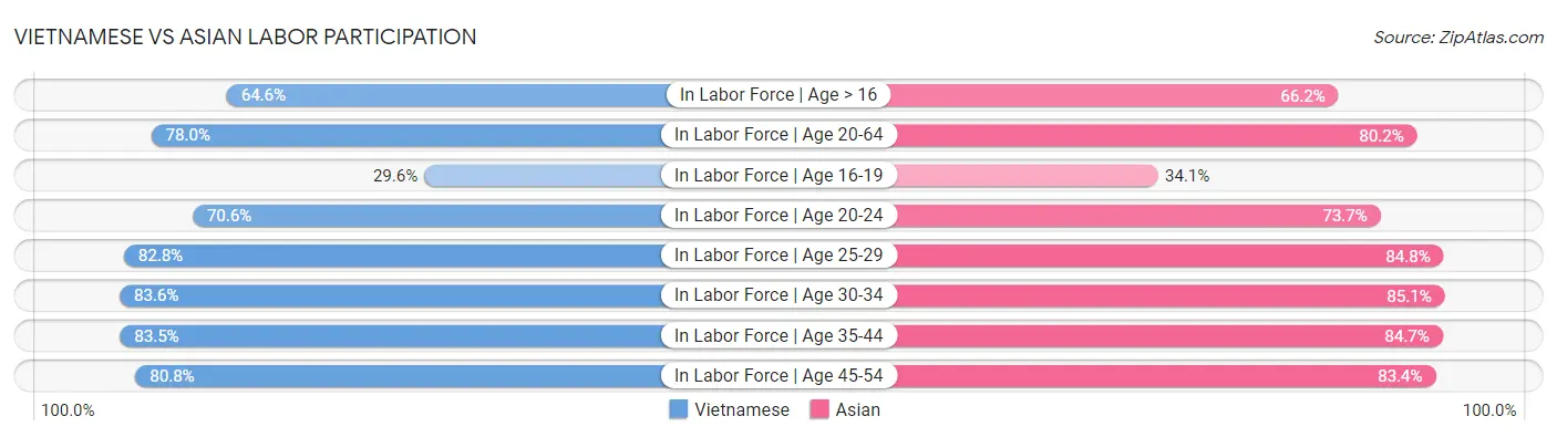 Vietnamese vs Asian Labor Participation
