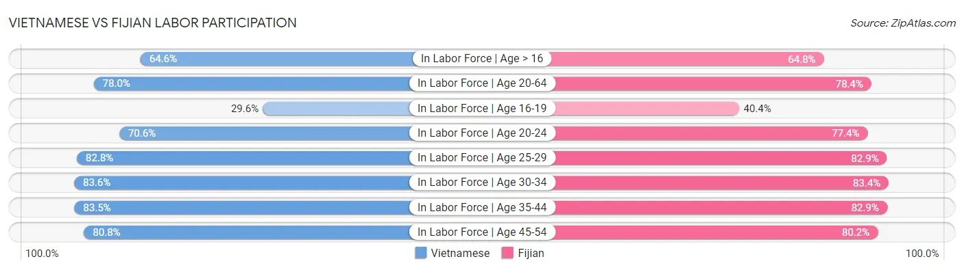 Vietnamese vs Fijian Labor Participation