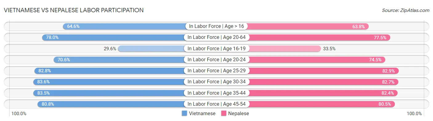 Vietnamese vs Nepalese Labor Participation