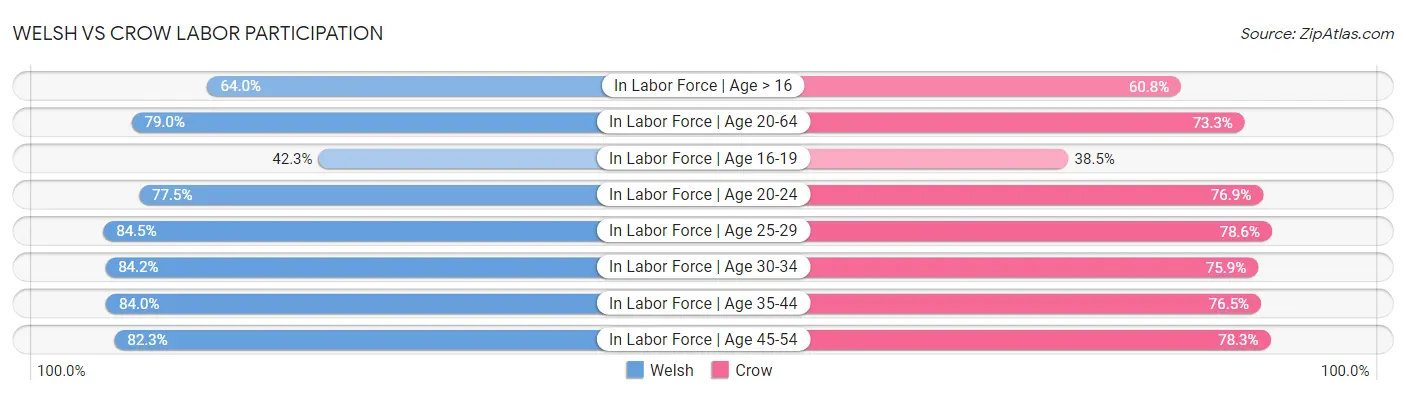 Welsh vs Crow Labor Participation