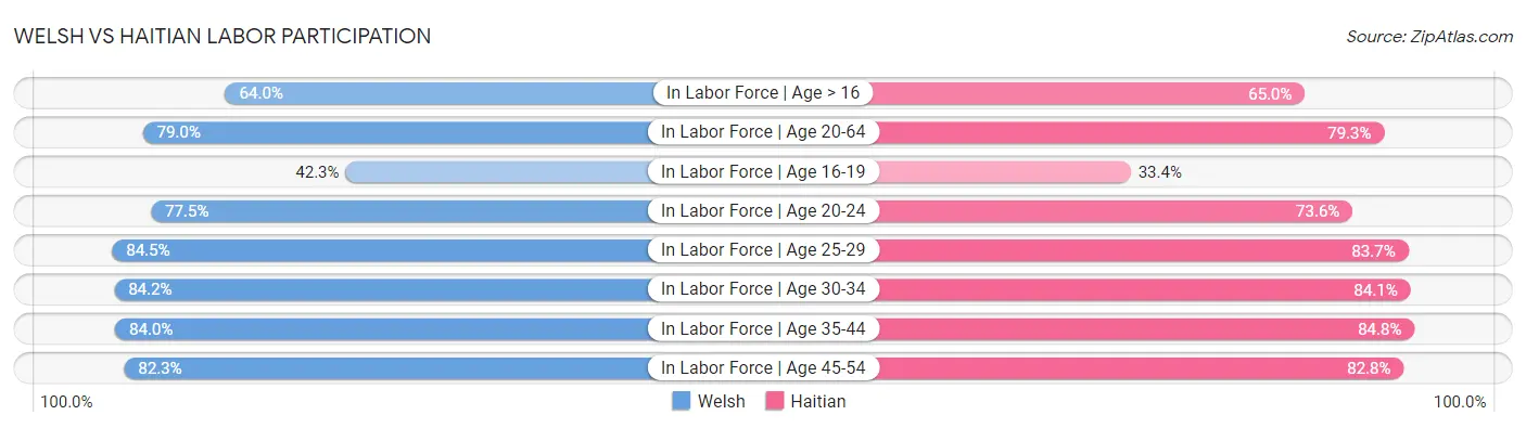 Welsh vs Haitian Labor Participation