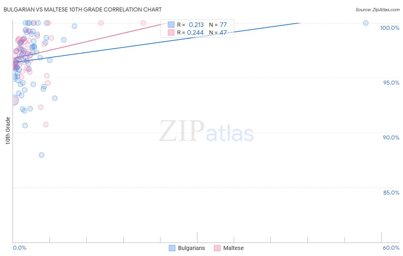 Bulgarian vs Maltese 10th Grade