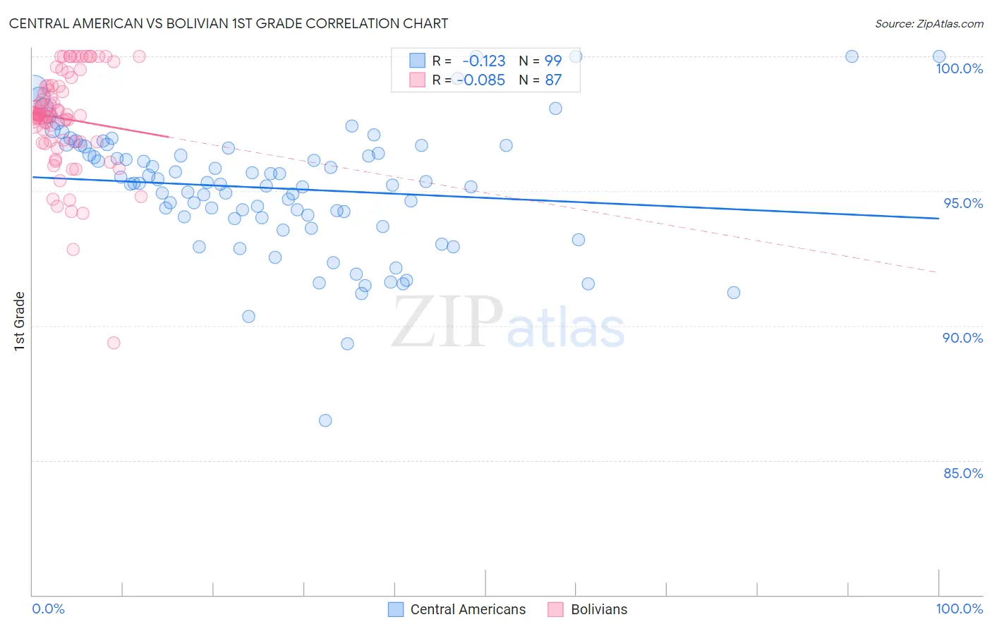 Central American vs Bolivian 1st Grade