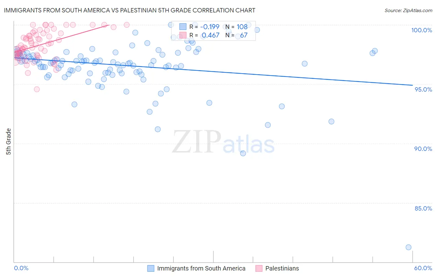 Immigrants from South America vs Palestinian 5th Grade