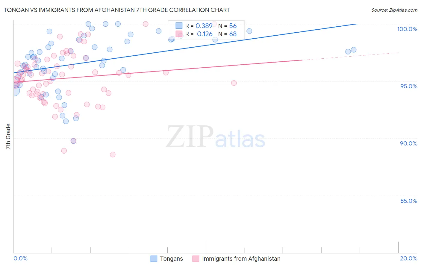 Tongan vs Immigrants from Afghanistan 7th Grade