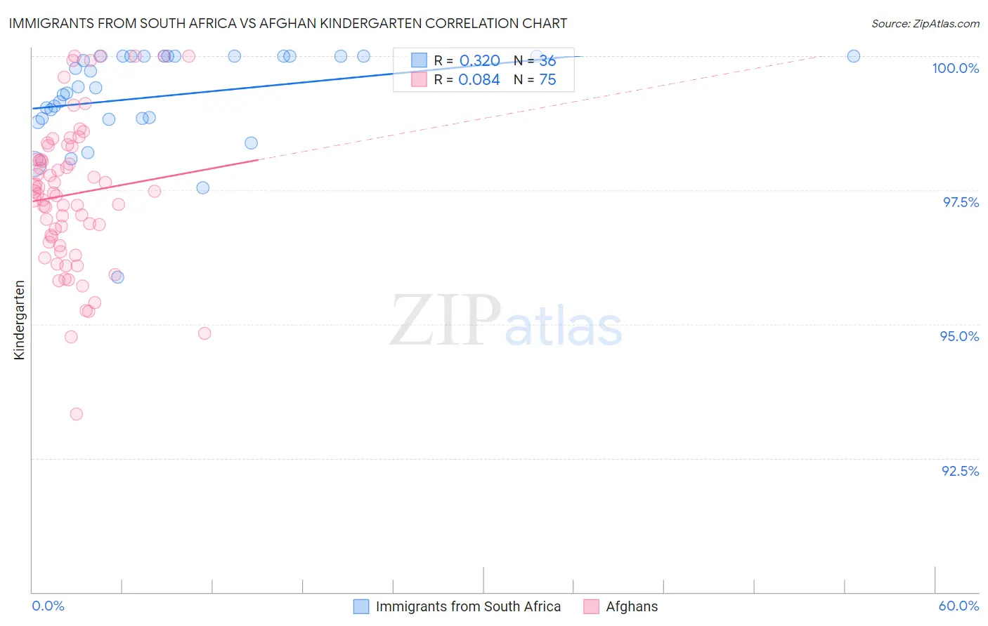 Immigrants from South Africa vs Afghan Kindergarten