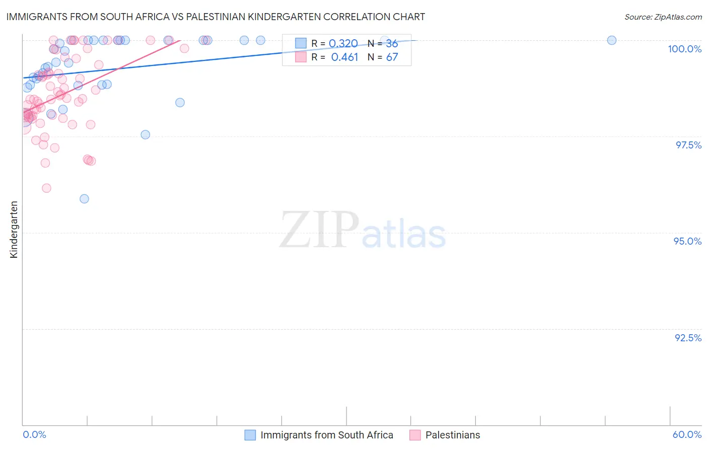 Immigrants from South Africa vs Palestinian Kindergarten