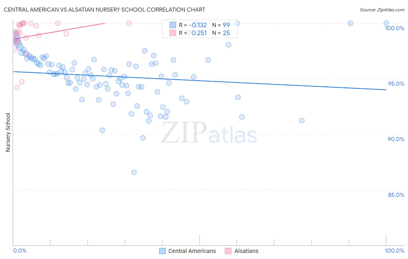 Central American vs Alsatian Nursery School