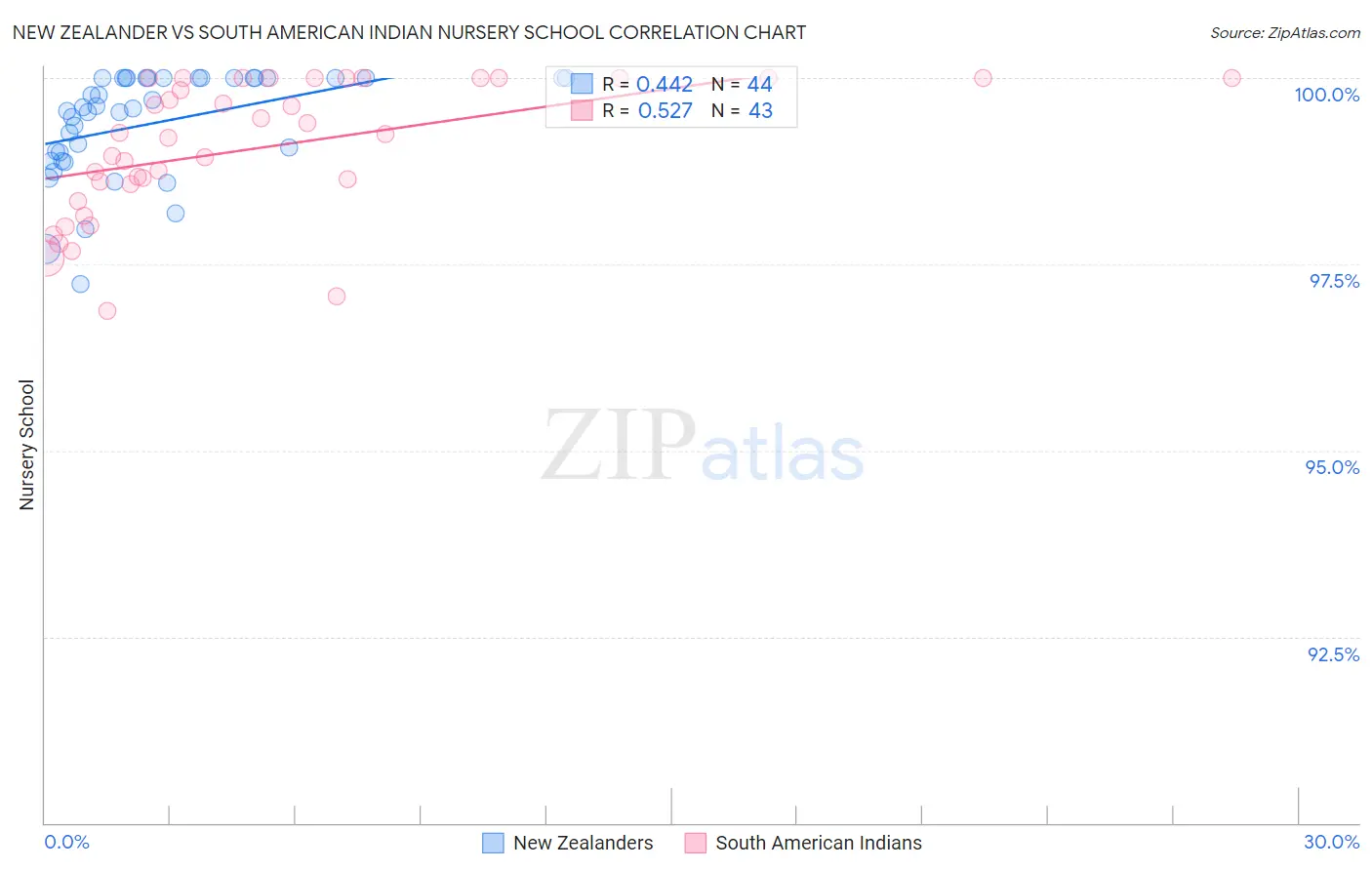 New Zealander vs South American Indian Nursery School