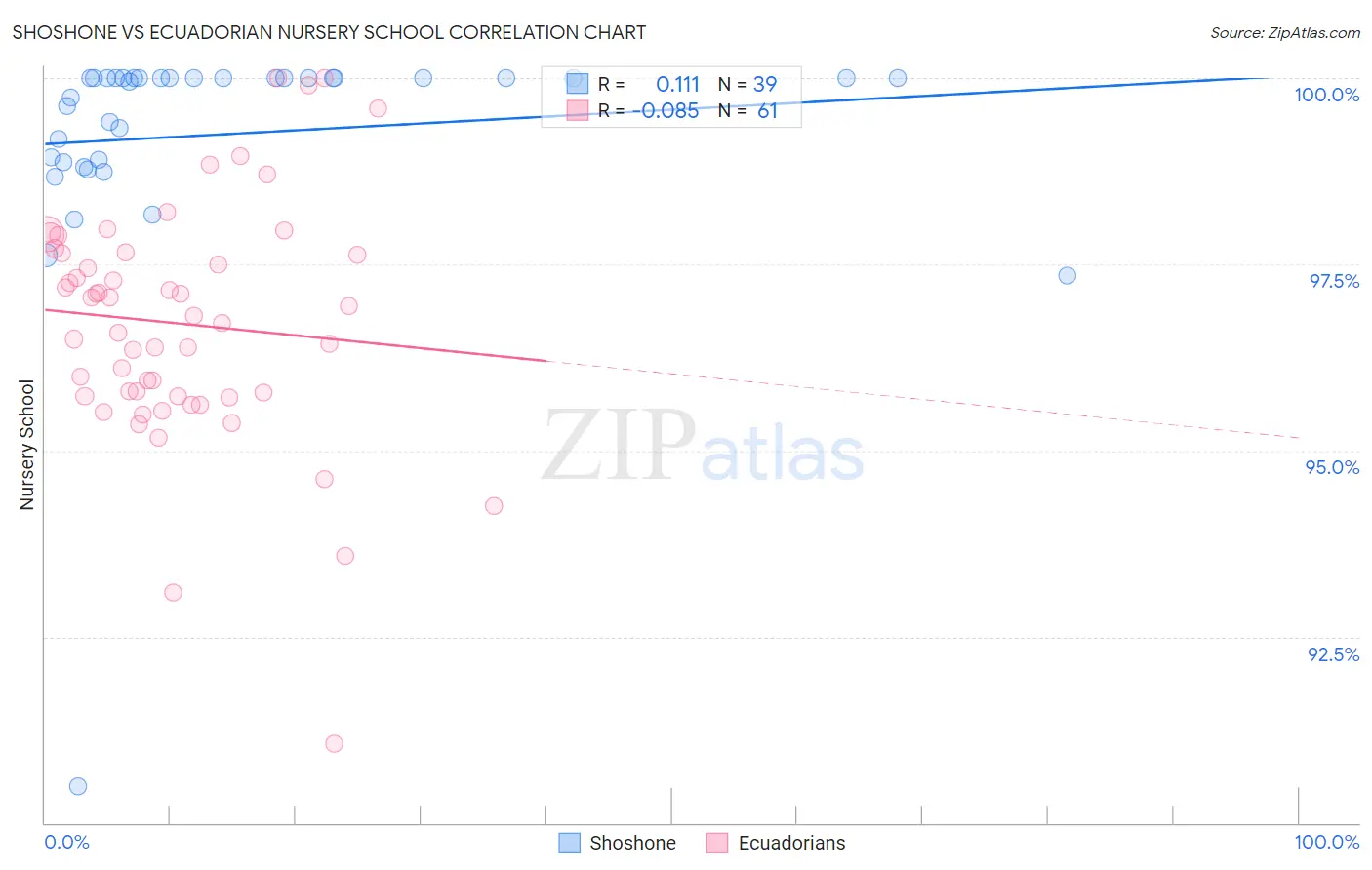 Shoshone vs Ecuadorian Nursery School