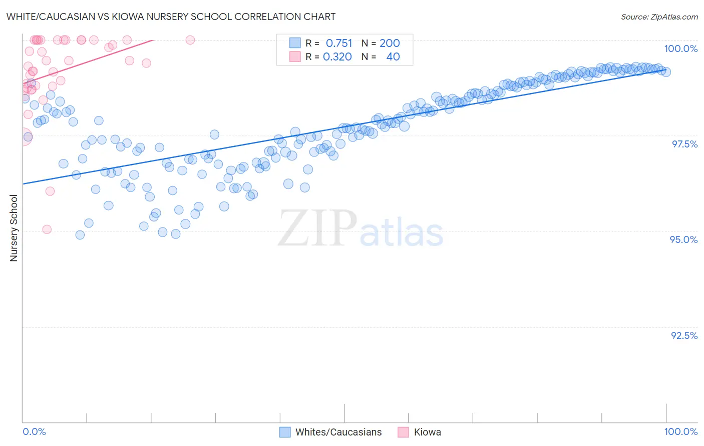 White/Caucasian vs Kiowa Nursery School