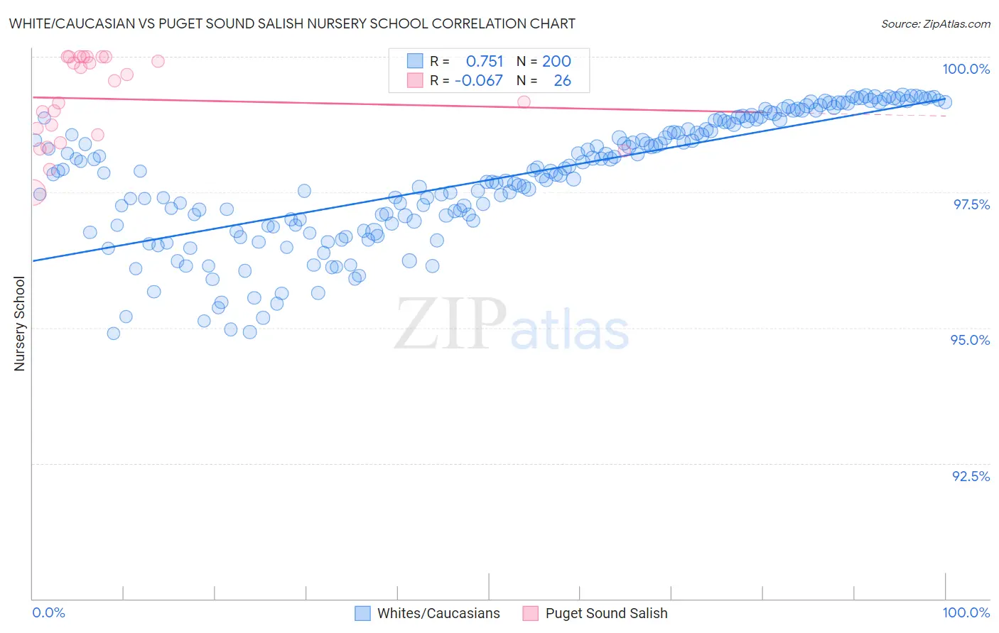 White/Caucasian vs Puget Sound Salish Nursery School