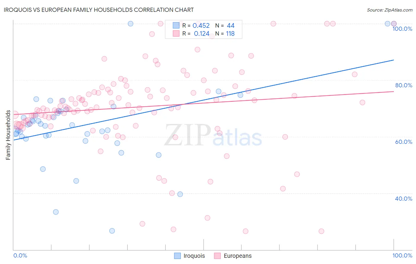 Iroquois vs European Family Households