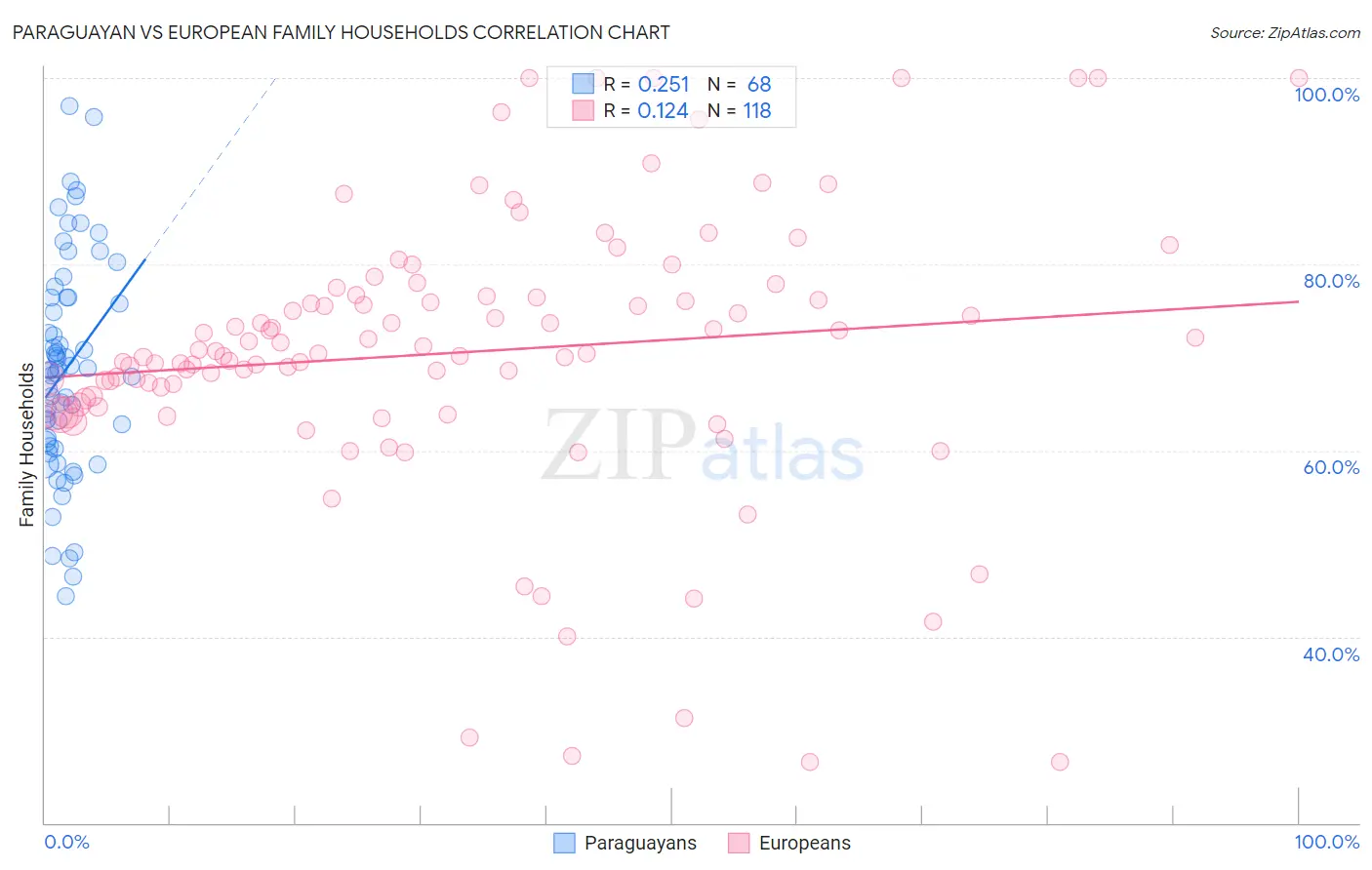 Paraguayan vs European Family Households