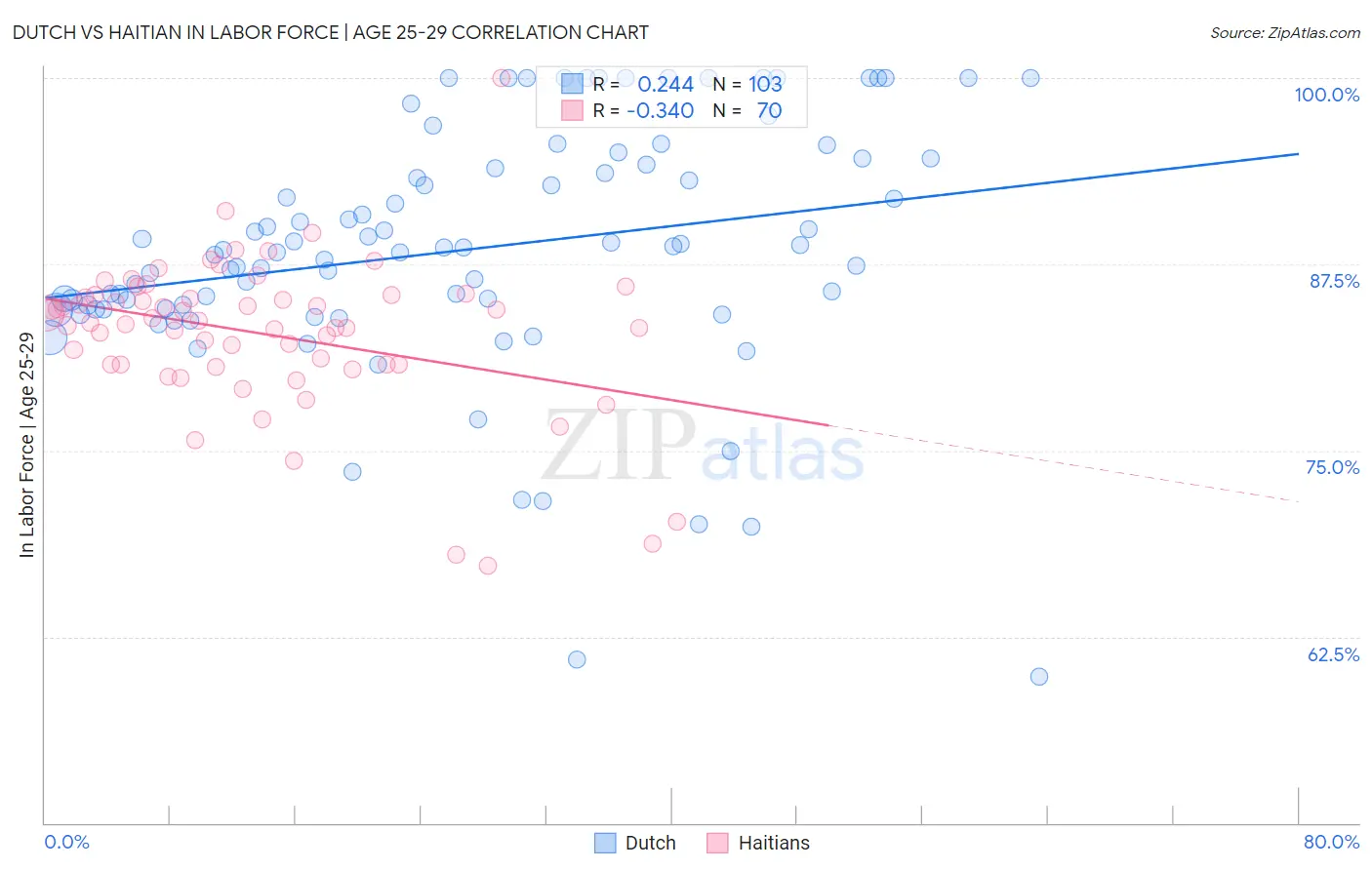 Dutch vs Haitian In Labor Force | Age 25-29