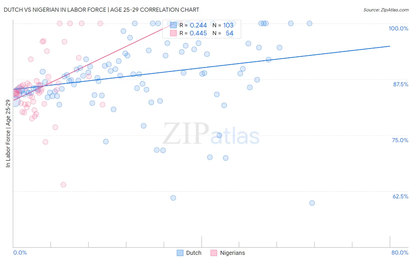 Dutch vs Nigerian In Labor Force | Age 25-29