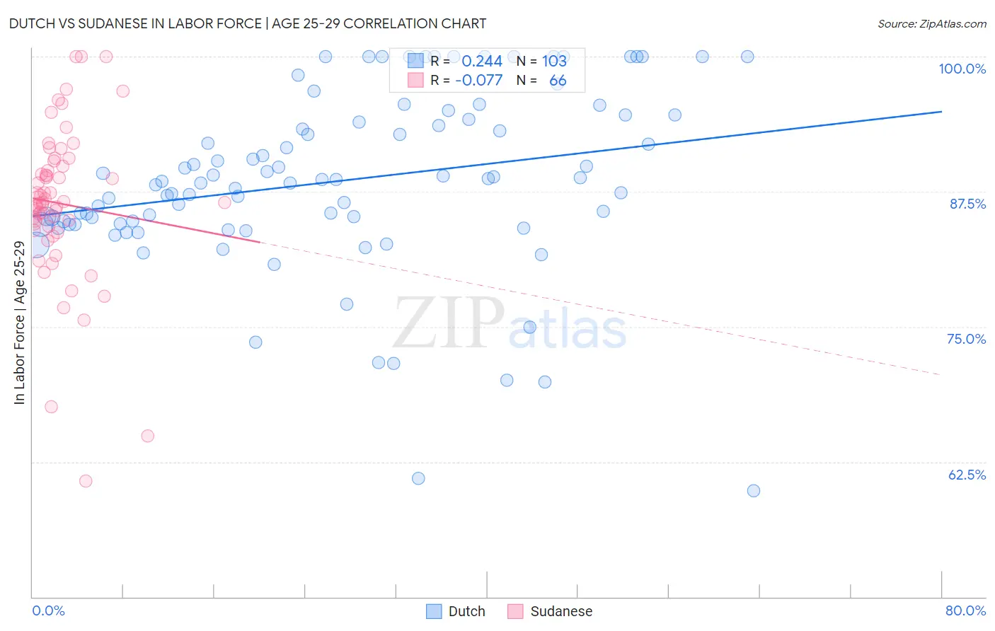 Dutch vs Sudanese In Labor Force | Age 25-29