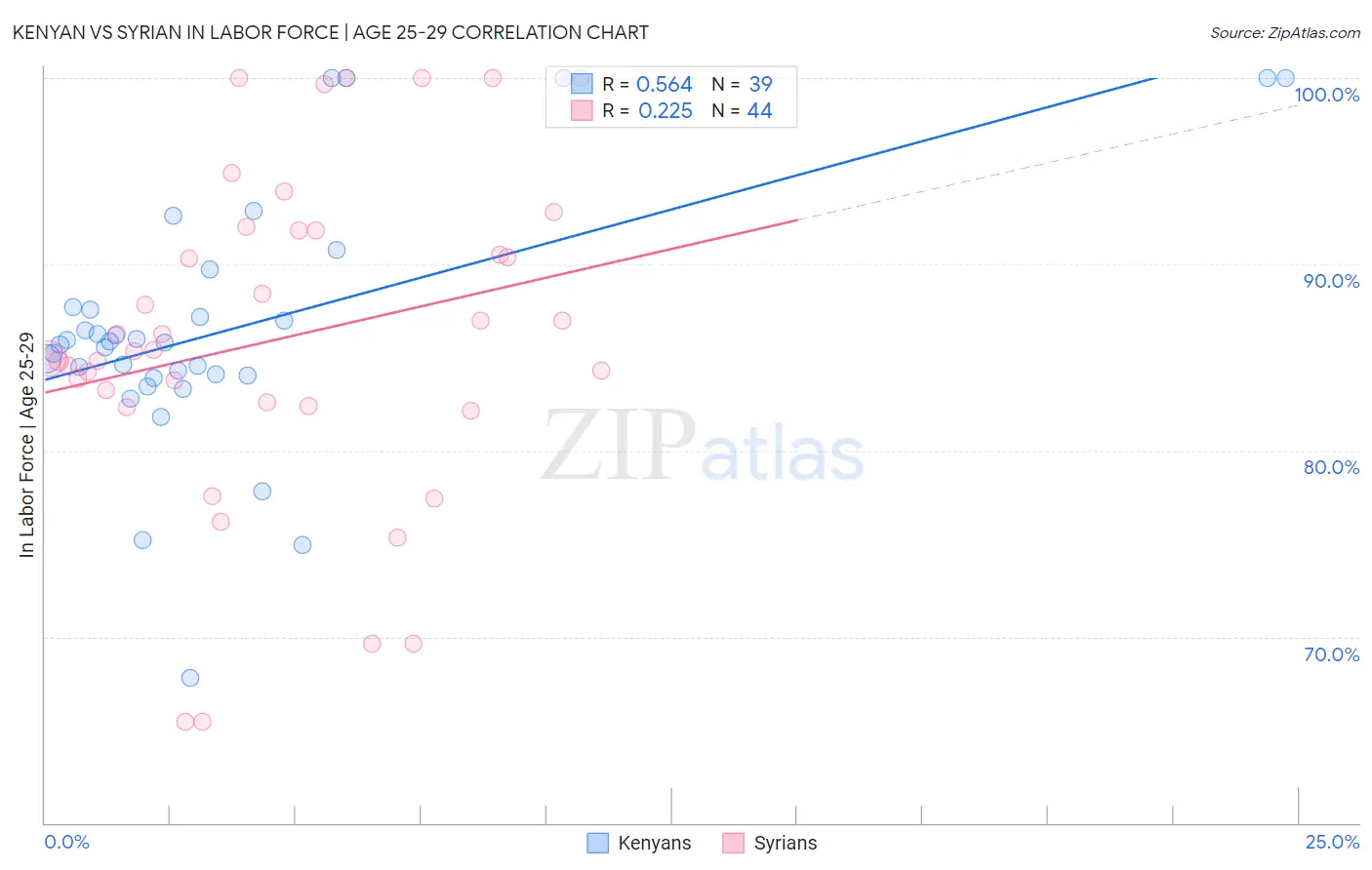 Kenyan vs Syrian In Labor Force | Age 25-29