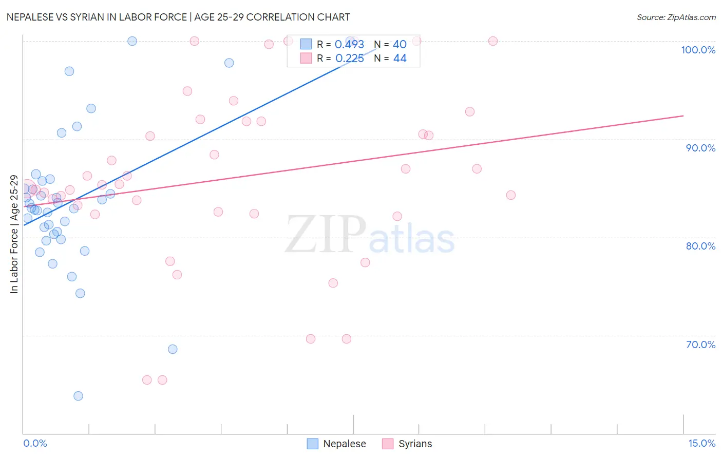 Nepalese vs Syrian In Labor Force | Age 25-29