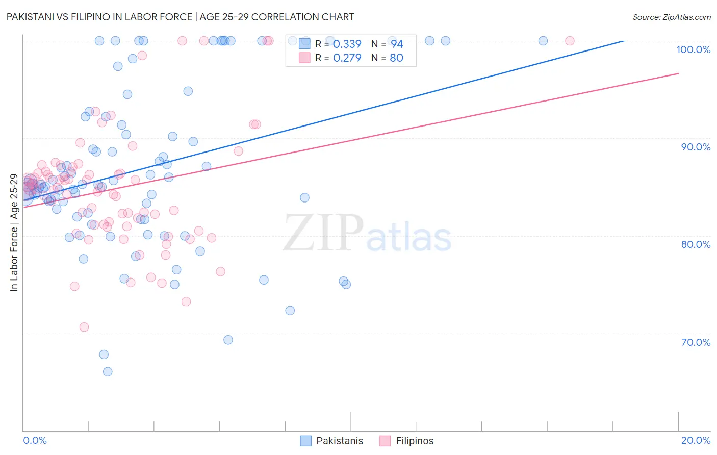 Pakistani vs Filipino In Labor Force | Age 25-29