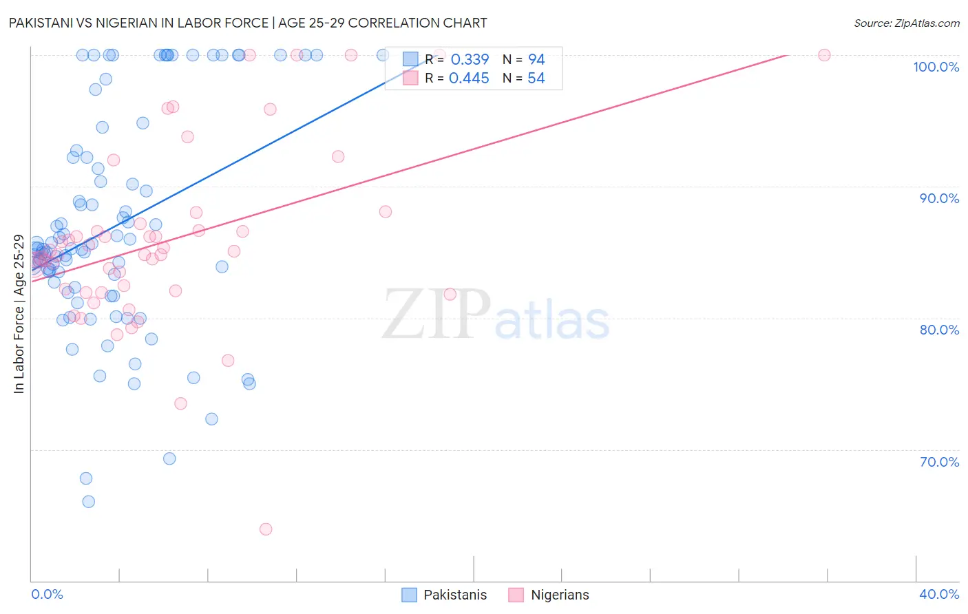 Pakistani vs Nigerian In Labor Force | Age 25-29