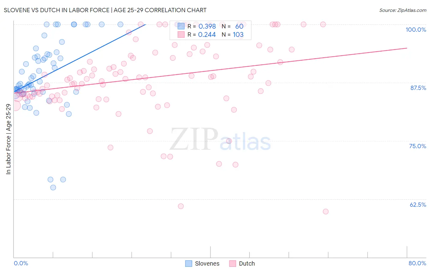 Slovene vs Dutch In Labor Force | Age 25-29