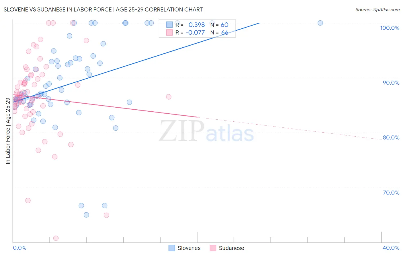 Slovene vs Sudanese In Labor Force | Age 25-29