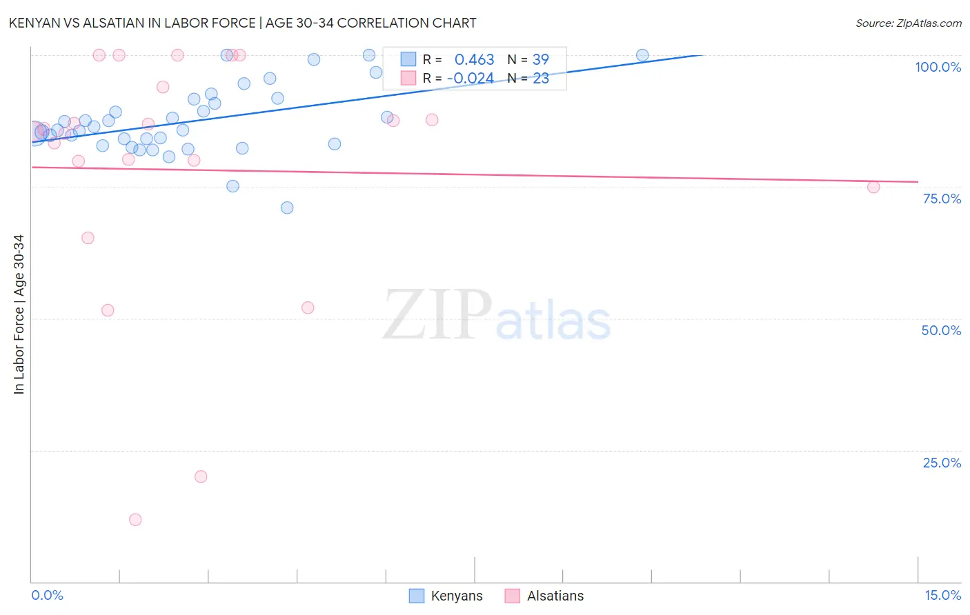 Kenyan vs Alsatian In Labor Force | Age 30-34